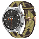Cinturino per orologio in nylon intrecciato da 20 mm, For Samsung  Galaxy Watch 4 Classic 46mm, For Samsung Galaxy Watch 3 41mm, For Samsung Galaxy Watch Active 2 40mm