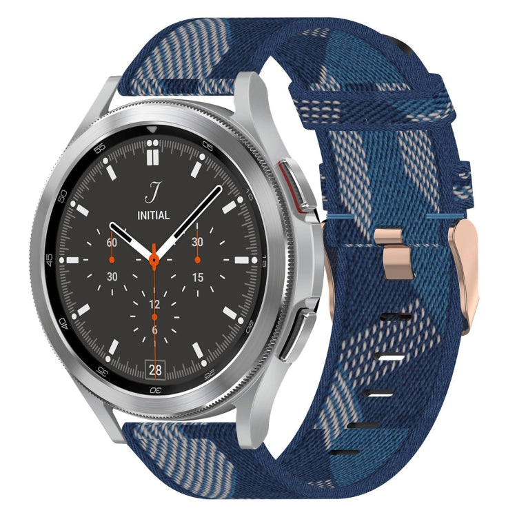 Cinturino per orologio in nylon intrecciato da 20 mm, For Samsung  Galaxy Watch 4 Classic 46mm, For Samsung Galaxy Watch 3 41mm, For Samsung Galaxy Watch Active 2 40mm
