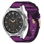 Cinturino per orologio in nylon intrecciato da 20 mm, For Samsung  Galaxy Watch 4 Classic 46mm, For Samsung Galaxy Watch 3 41mm, For Samsung Galaxy Watch Active 2 40mm