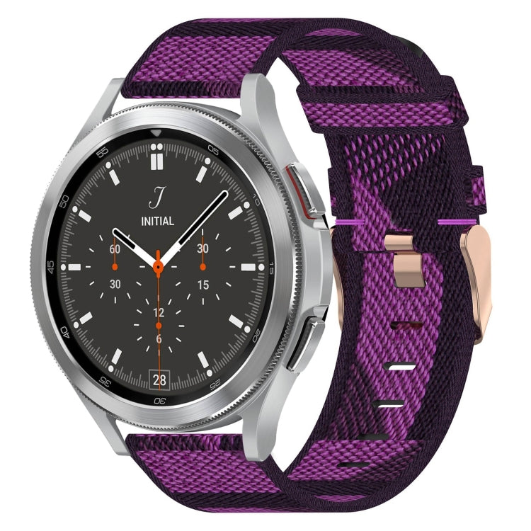 Cinturino per orologio in nylon intrecciato da 20 mm, For Samsung  Galaxy Watch 4 Classic 46mm, For Samsung Galaxy Watch 3 41mm, For Samsung Galaxy Watch Active 2 40mm