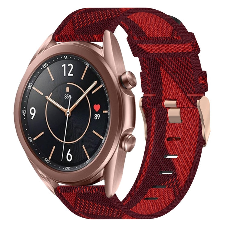 Cinturino per orologio in nylon intrecciato da 20 mm, For Samsung  Galaxy Watch 4 Classic 46mm, For Samsung Galaxy Watch 3 41mm, For Samsung Galaxy Watch Active 2 40mm