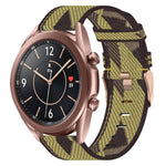 Cinturino per orologio in nylon intrecciato da 20 mm, For Samsung  Galaxy Watch 4 Classic 46mm, For Samsung Galaxy Watch 3 41mm, For Samsung Galaxy Watch Active 2 40mm