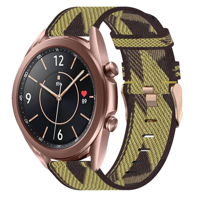 Cinturino per orologio in nylon intrecciato da 20 mm, For Samsung  Galaxy Watch 4 Classic 46mm, For Samsung Galaxy Watch 3 41mm, For Samsung Galaxy Watch Active 2 40mm