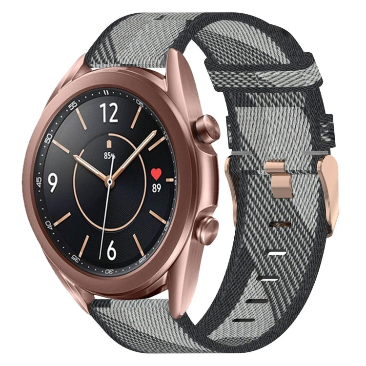 Cinturino per orologio in nylon intrecciato da 20 mm, For Samsung  Galaxy Watch 4 Classic 46mm, For Samsung Galaxy Watch 3 41mm, For Samsung Galaxy Watch Active 2 40mm