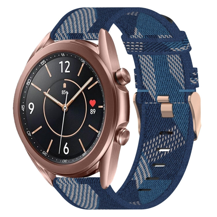 Cinturino per orologio in nylon intrecciato da 20 mm, For Samsung  Galaxy Watch 4 Classic 46mm, For Samsung Galaxy Watch 3 41mm, For Samsung Galaxy Watch Active 2 40mm