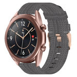 Cinturino per orologio in nylon intrecciato da 20 mm, For Samsung  Galaxy Watch 4 Classic 46mm, For Samsung Galaxy Watch 3 41mm, For Samsung Galaxy Watch Active 2 40mm