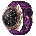 Cinturino per orologio in nylon intrecciato da 20 mm, For Samsung  Galaxy Watch 4 Classic 46mm, For Samsung Galaxy Watch 3 41mm, For Samsung Galaxy Watch Active 2 40mm