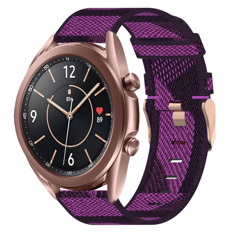 Cinturino per orologio in nylon intrecciato da 20 mm, For Samsung  Galaxy Watch 4 Classic 46mm, For Samsung Galaxy Watch 3 41mm, For Samsung Galaxy Watch Active 2 40mm