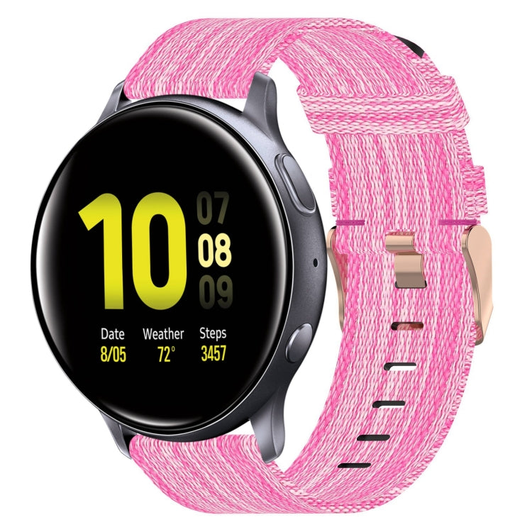 Cinturino per orologio in nylon intrecciato da 20 mm, For Samsung Galaxy Watch Active 2 44mm, For Samsung Galaxy Watch Active 40mm, For Samsung Galaxy Watch 42mm