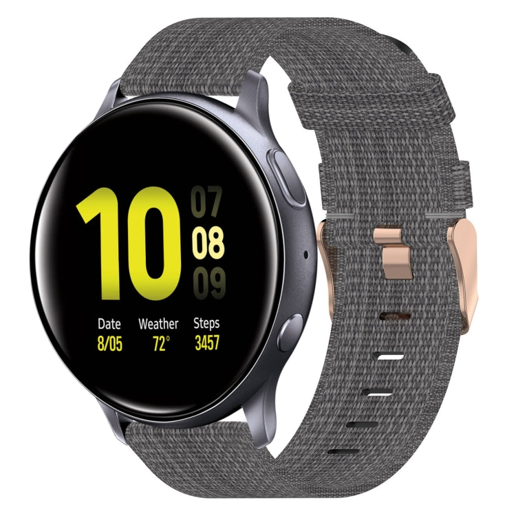 Cinturino per orologio in nylon intrecciato da 20 mm, For Samsung Galaxy Watch Active 2 44mm, For Samsung Galaxy Watch Active 40mm, For Samsung Galaxy Watch 42mm