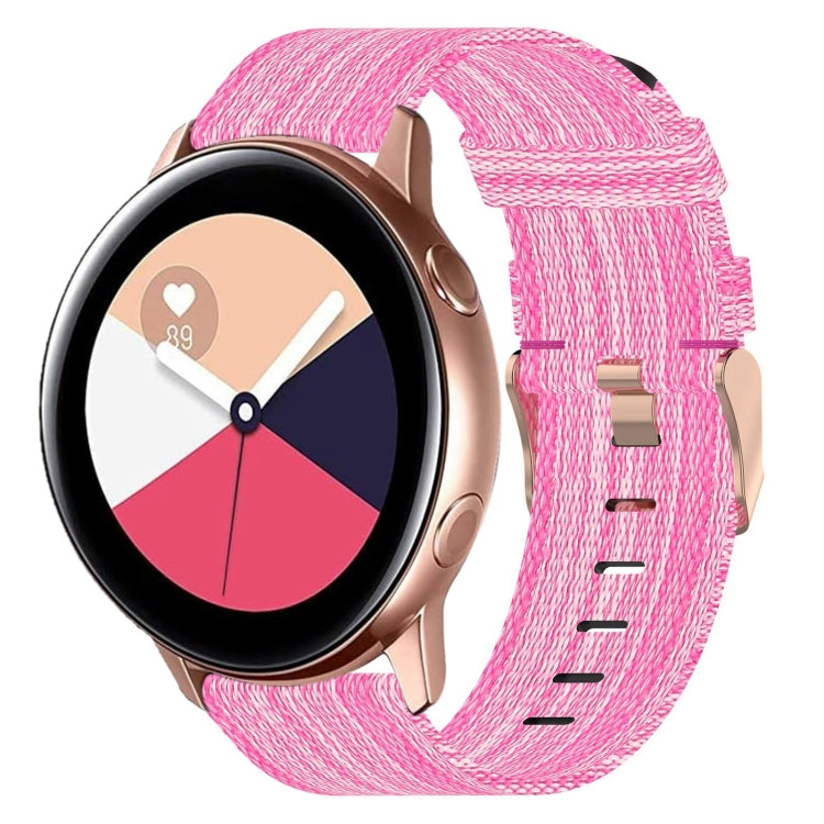 Cinturino per orologio in nylon intrecciato da 20 mm, For Samsung Galaxy Watch Active 2 44mm, For Samsung Galaxy Watch Active 40mm, For Samsung Galaxy Watch 42mm