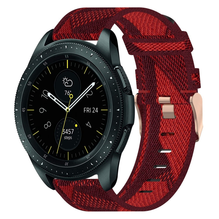 Cinturino per orologio in nylon intrecciato da 20 mm, For Samsung Galaxy Watch Active 2 44mm, For Samsung Galaxy Watch Active 40mm, For Samsung Galaxy Watch 42mm