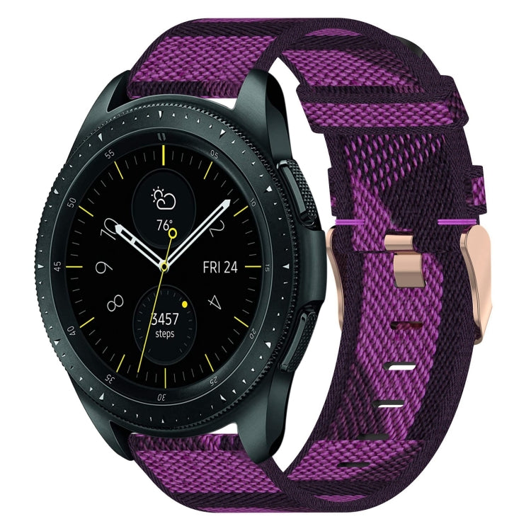 Cinturino per orologio in nylon intrecciato da 20 mm, For Samsung Galaxy Watch Active 2 44mm, For Samsung Galaxy Watch Active 40mm, For Samsung Galaxy Watch 42mm