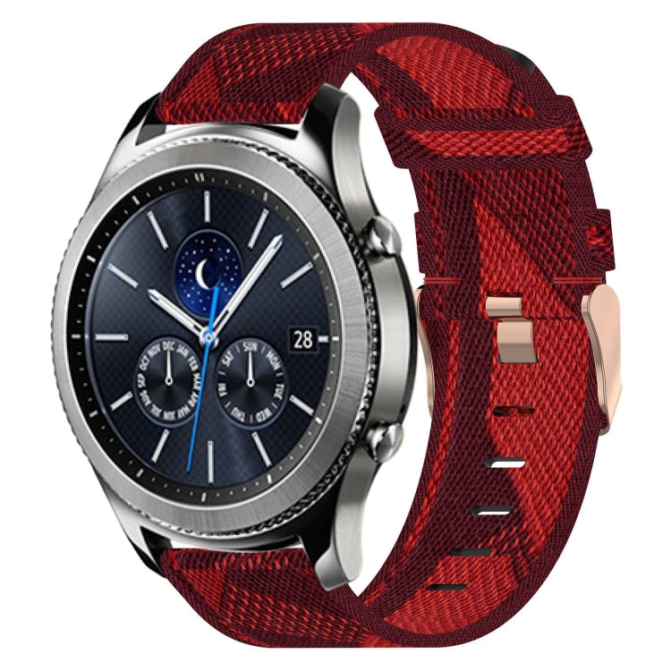 Cinturino per orologio in nylon intrecciato da 22 mm, For Samsung Galaxy Watch3 45mm, For Samsung Galaxy Watch 46mm, For Samsung Gear S3 Classic
