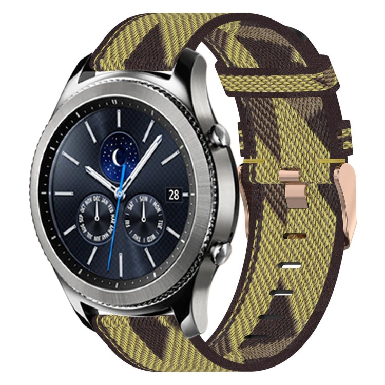 Cinturino per orologio in nylon intrecciato da 22 mm, For Samsung Galaxy Watch3 45mm, For Samsung Galaxy Watch 46mm, For Samsung Gear S3 Classic