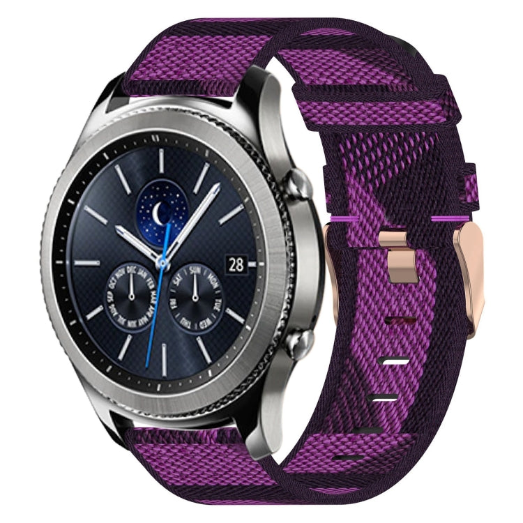 Cinturino per orologio in nylon intrecciato da 22 mm, For Samsung Galaxy Watch3 45mm, For Samsung Galaxy Watch 46mm, For Samsung Gear S3 Classic