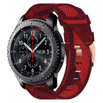 Cinturino per orologio in nylon intrecciato da 22 mm, For Samsung Gear S3 Frontier