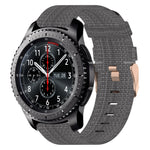 Cinturino per orologio in nylon intrecciato da 22 mm, For Samsung Gear S3 Frontier