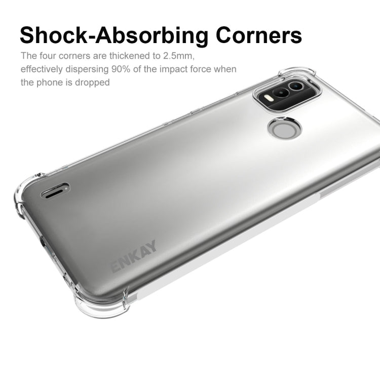 Custodia TPU trasparente per Nokia C21 Plus