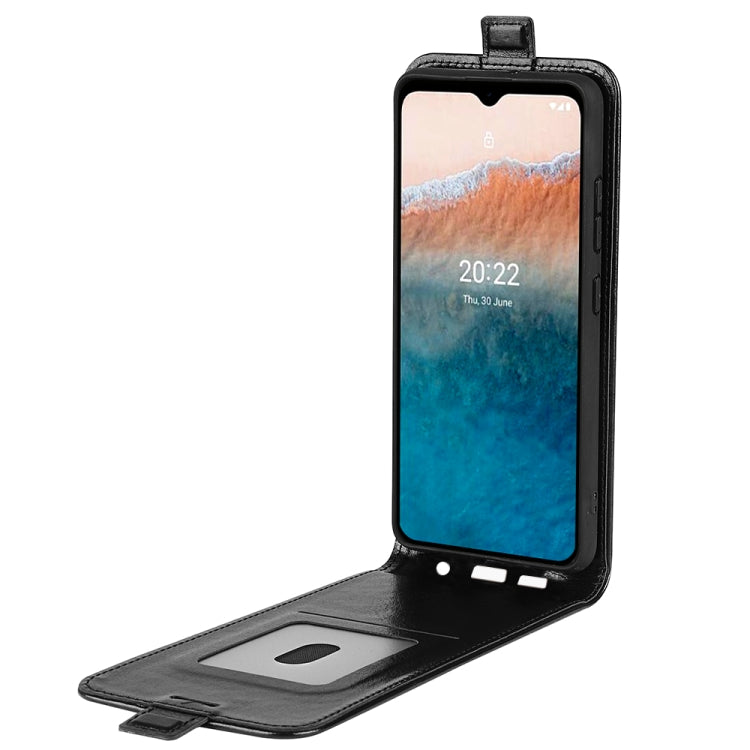Per Nokia C21 Plus R64 Custodia per telefono in pelle con vibrazione verticale Texture, For Nokia C21 Plus