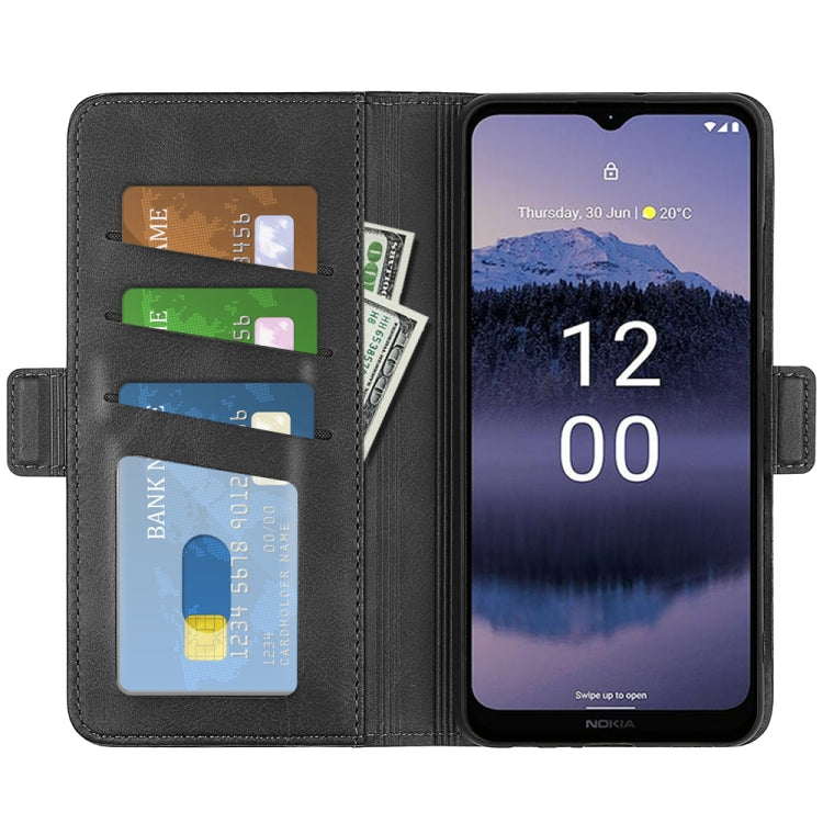 Per Nokia G11 Plus Custodia per telefono orizzontale in pelle con fibbia magnetica a doppio lato, For Nokia G11 Plus