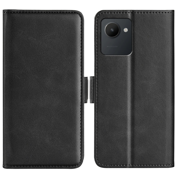 Per OPPO Realme C30 4G Custodia per cellulare in pelle a vibrazione orizzontale con fibbia magnetica a doppio lato, For OPPO Realme C30 4G