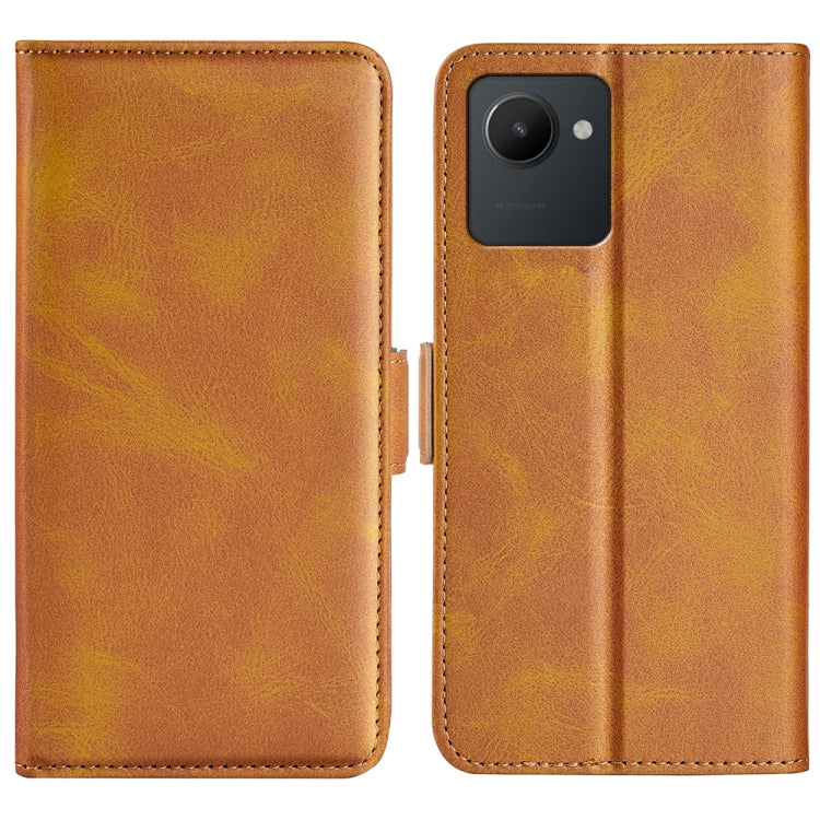 Per OPPO Realme C30 4G Custodia per cellulare in pelle a vibrazione orizzontale con fibbia magnetica a doppio lato, For OPPO Realme C30 4G