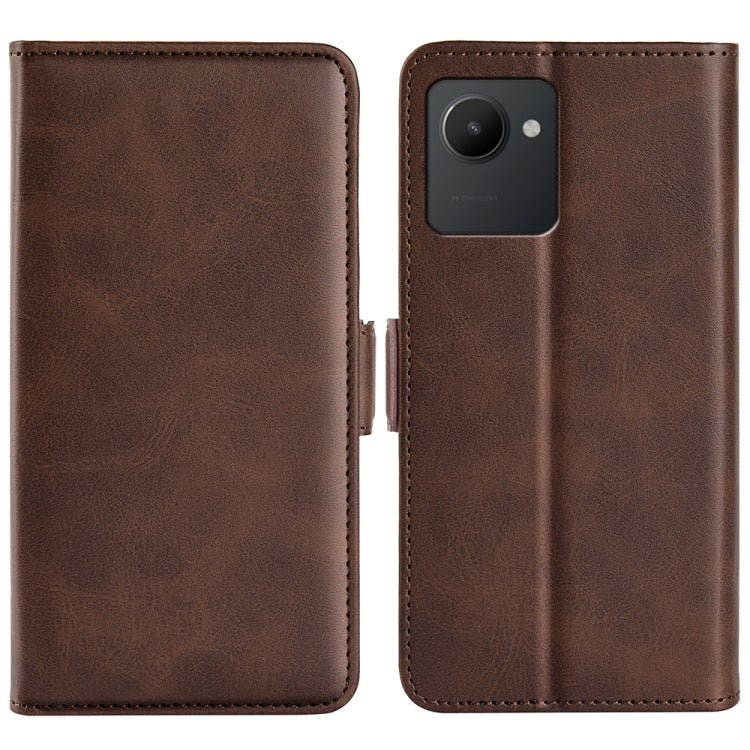 Per OPPO Realme C30 4G Custodia per cellulare in pelle a vibrazione orizzontale con fibbia magnetica a doppio lato, For OPPO Realme C30 4G