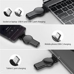 A05 Caricabatterie wireless rapido magnetico 2 in 1 tipo C / da USB-C a USB-A per Apple Watch