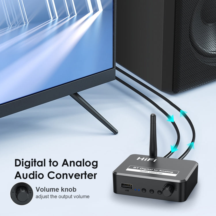 Ricevitore musicale Bluetooth 5.2 B35S con convertitore audio