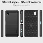 Custodia morbida in TPU MOFI Gentleness in fibra di carbonio spazzolata, For Sony Xperia Ace 3, For Nokia C21 Plus, For Samsung Galaxy Xcover6 Pro / Xcover Pro 2