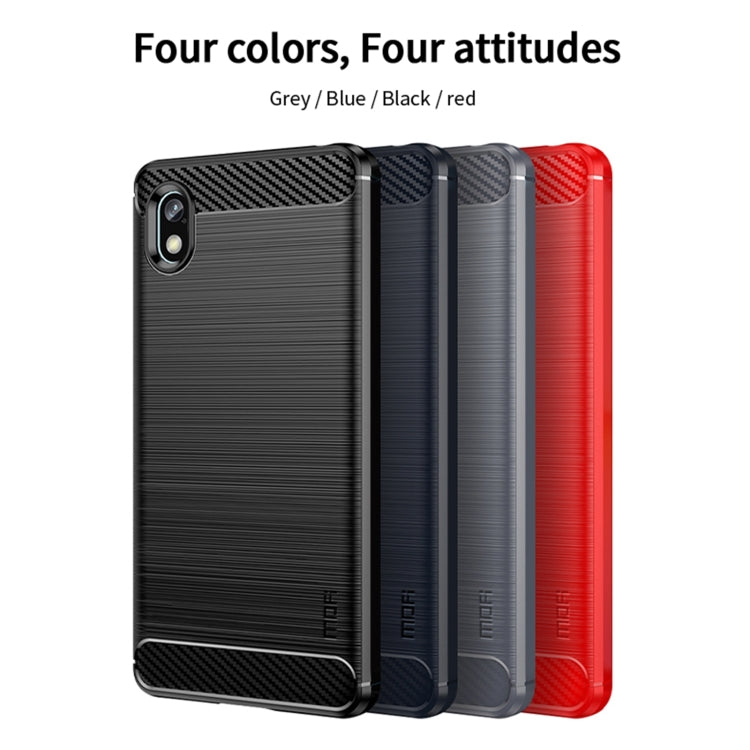 Custodia morbida in TPU MOFI Gentleness in fibra di carbonio spazzolata, For Sony Xperia Ace 3, For Nokia C21 Plus, For Samsung Galaxy Xcover6 Pro / Xcover Pro 2