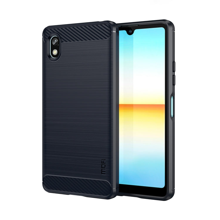 Custodia morbida in TPU MOFI Gentleness in fibra di carbonio spazzolata, For Sony Xperia Ace 3, For Nokia C21 Plus, For Samsung Galaxy Xcover6 Pro / Xcover Pro 2