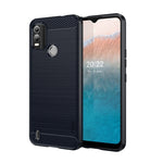 Custodia morbida in TPU MOFI Gentleness in fibra di carbonio spazzolata, For Sony Xperia Ace 3, For Nokia C21 Plus, For Samsung Galaxy Xcover6 Pro / Xcover Pro 2