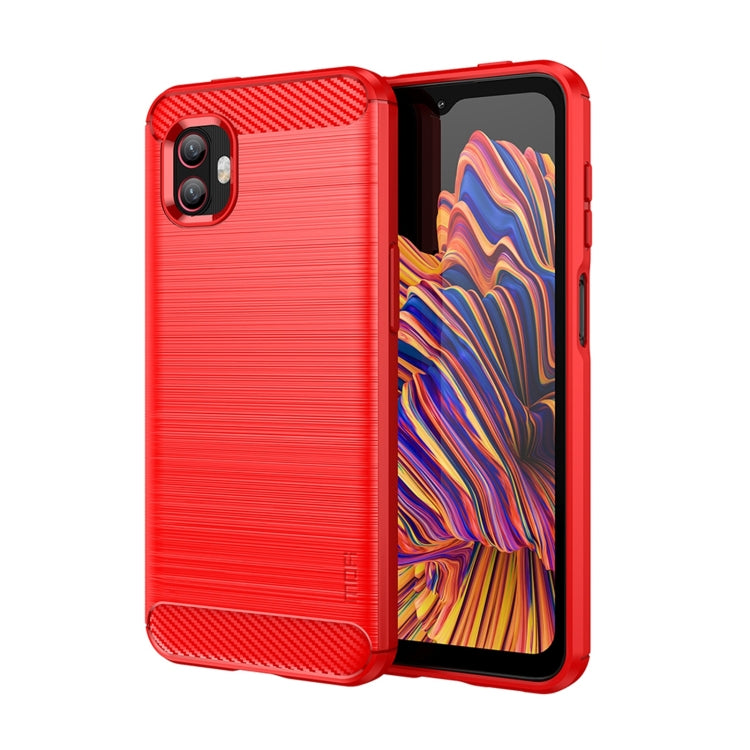 Custodia morbida in TPU MOFI Gentleness in fibra di carbonio spazzolata, For Sony Xperia Ace 3, For Nokia C21 Plus, For Samsung Galaxy Xcover6 Pro / Xcover Pro 2