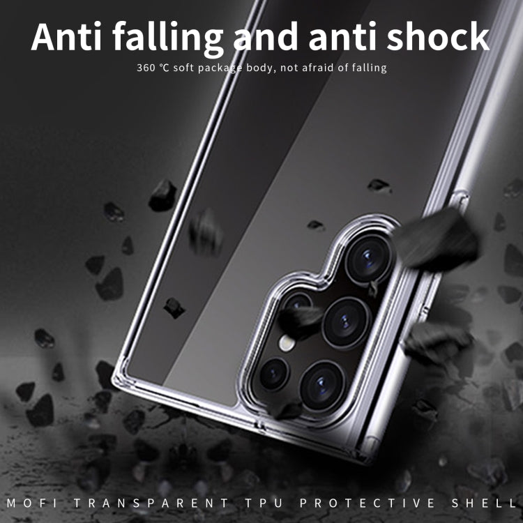 Serie MOFI Ming Guscio protettivo completo in TPU ultrasottile completamente trasparente, For Samsung Galaxy S22 Ultra 5G