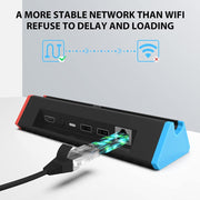 Adattatore HDMI 4K con porta LAN da 1000 Mbs per Nintendo Switch/Switch OLED (modello LAN), LAN Model