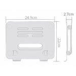 BONERUY P43P Supporto per tablet pieghevole per notebook in lega di alluminio a doppio strato