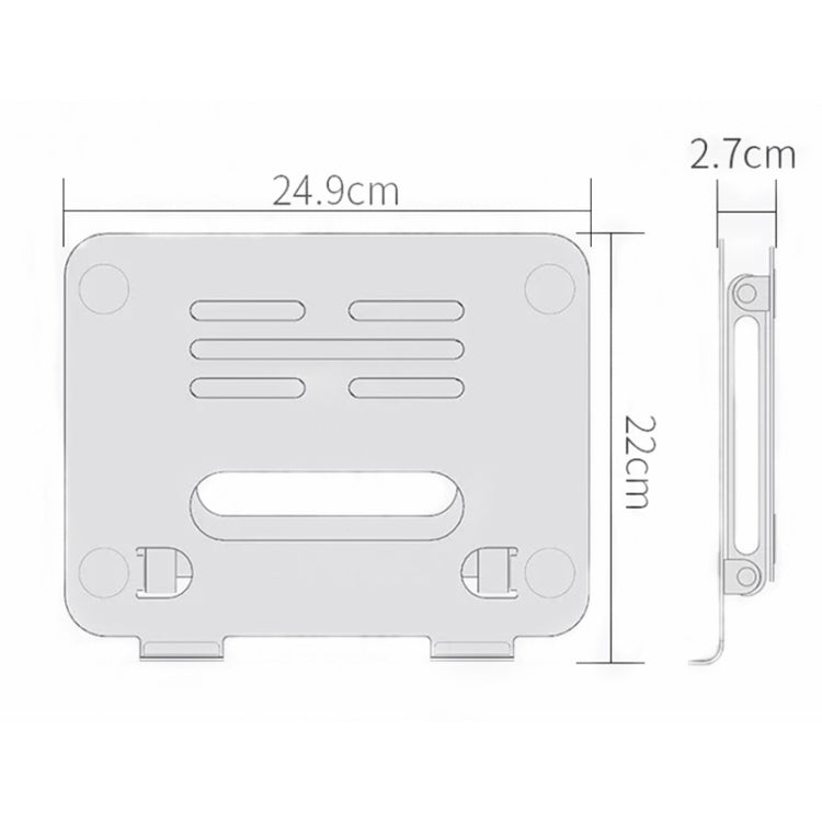 BONERUY P43P Supporto per tablet pieghevole per notebook in lega di alluminio a doppio strato
