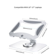 BONERUY L02 Supporto per laptop Supporto in lega di alluminio con rotazione a 360 gradi per dissipazione del calore, L02