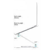 BONERUY L02 Supporto per laptop Supporto in lega di alluminio con rotazione a 360 gradi per dissipazione del calore, L02
