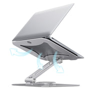 BONERUY L02 Supporto per laptop Supporto in lega di alluminio con rotazione a 360 gradi per dissipazione del calore, L02