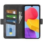 Per Samsung Galaxy M13 4G Custodia per cellulare in pelle a vibrazione orizzontale con fibbia magnetica a doppio lato, For Samsung Galaxy M13 4G