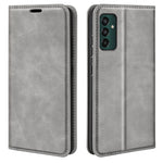 Per Samsung Galaxy M13 4G Custodia in pelle con ventosa magnetica retro-pelle, For Samsung Galaxy M13 4G