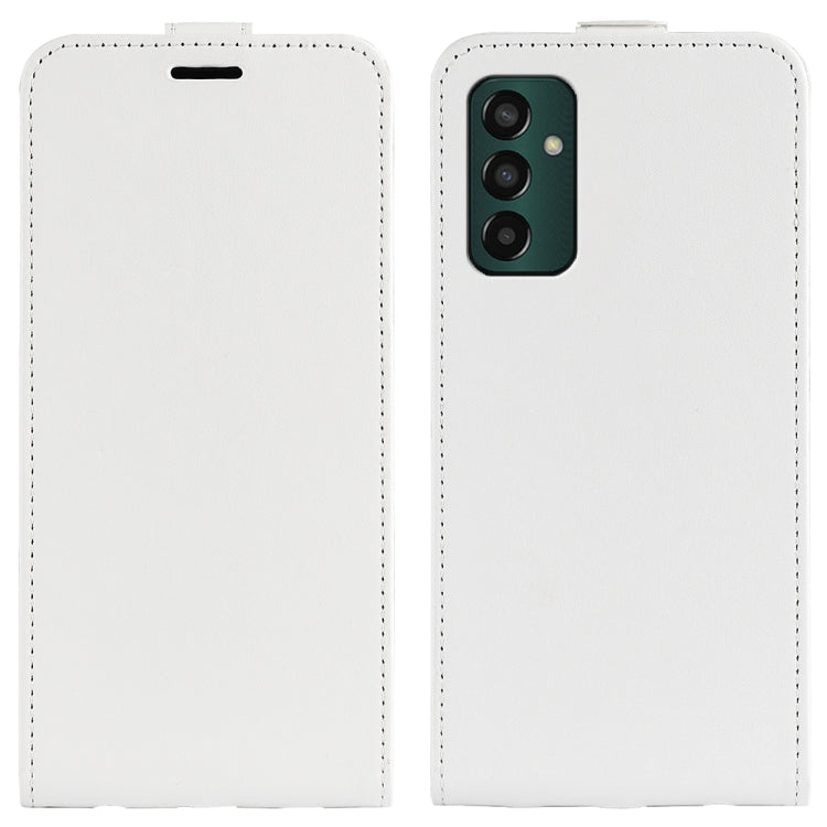 Per Samsung Galaxy M13 4G R64 Texture Custodia per telefono in pelle con vibrazione verticale singola, For Samsung Galaxy M13 4G