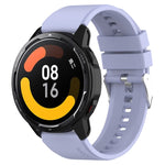 Cinturino in silicone a testa sporgente con fibbia argentata, For Samsung Galaxy Watch Heart-L 20mm, For Samsung Galaxy Watch4 40mm/44mm 20mm