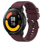 Cinturino in silicone a testa sporgente con fibbia argentata, For Samsung Galaxy Watch Heart-L 20mm, For Samsung Galaxy Watch4 40mm/44mm 20mm