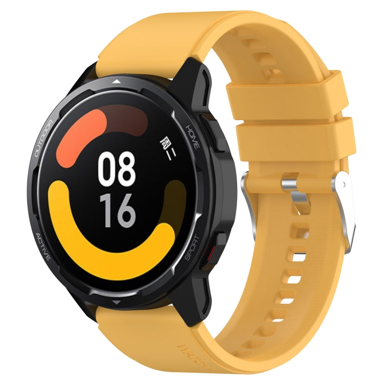 Cinturino in silicone a testa sporgente con fibbia argentata, For Samsung Galaxy Watch Heart-L 20mm, For Samsung Galaxy Watch4 40mm/44mm 20mm