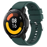 Cinturino in silicone a testa sporgente con fibbia argentata, For Samsung Galaxy Watch4 Classic 42mm/46mm 20mm, For Samsung Galaxy Watch3 41mm 20mm