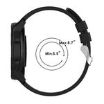 Cinturino in silicone a testa sporgente con fibbia argentata, For Samsung Galaxy Watch4 Classic 42mm/46mm 20mm, For Samsung Galaxy Watch3 41mm 20mm